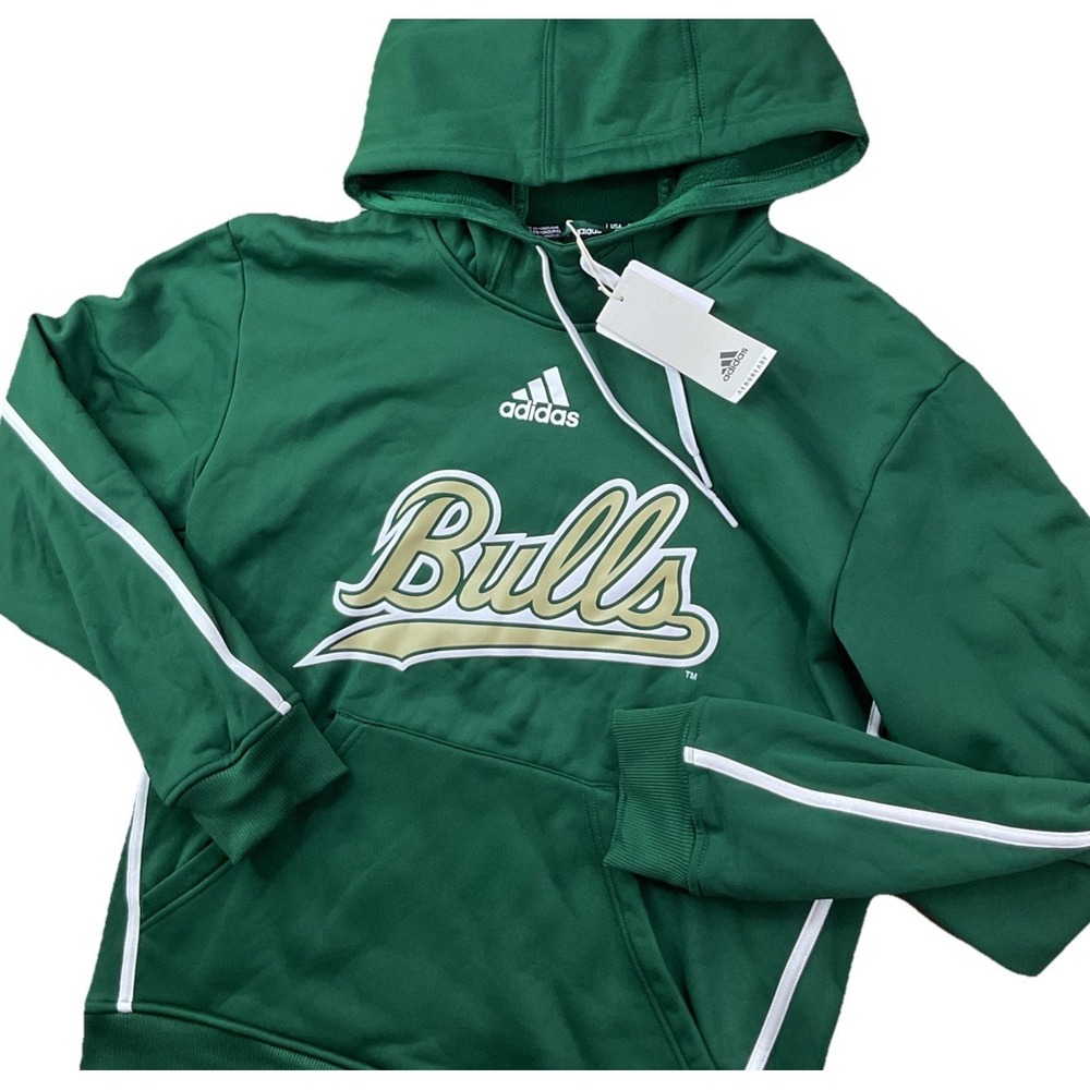 Adidas USF South Florida Bulls Hoodie Sweatshirt IW2336 Team Issue Women S NWT